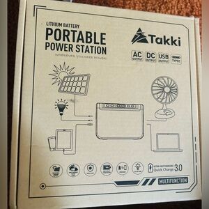 Portable Power Station Takki lithium battery